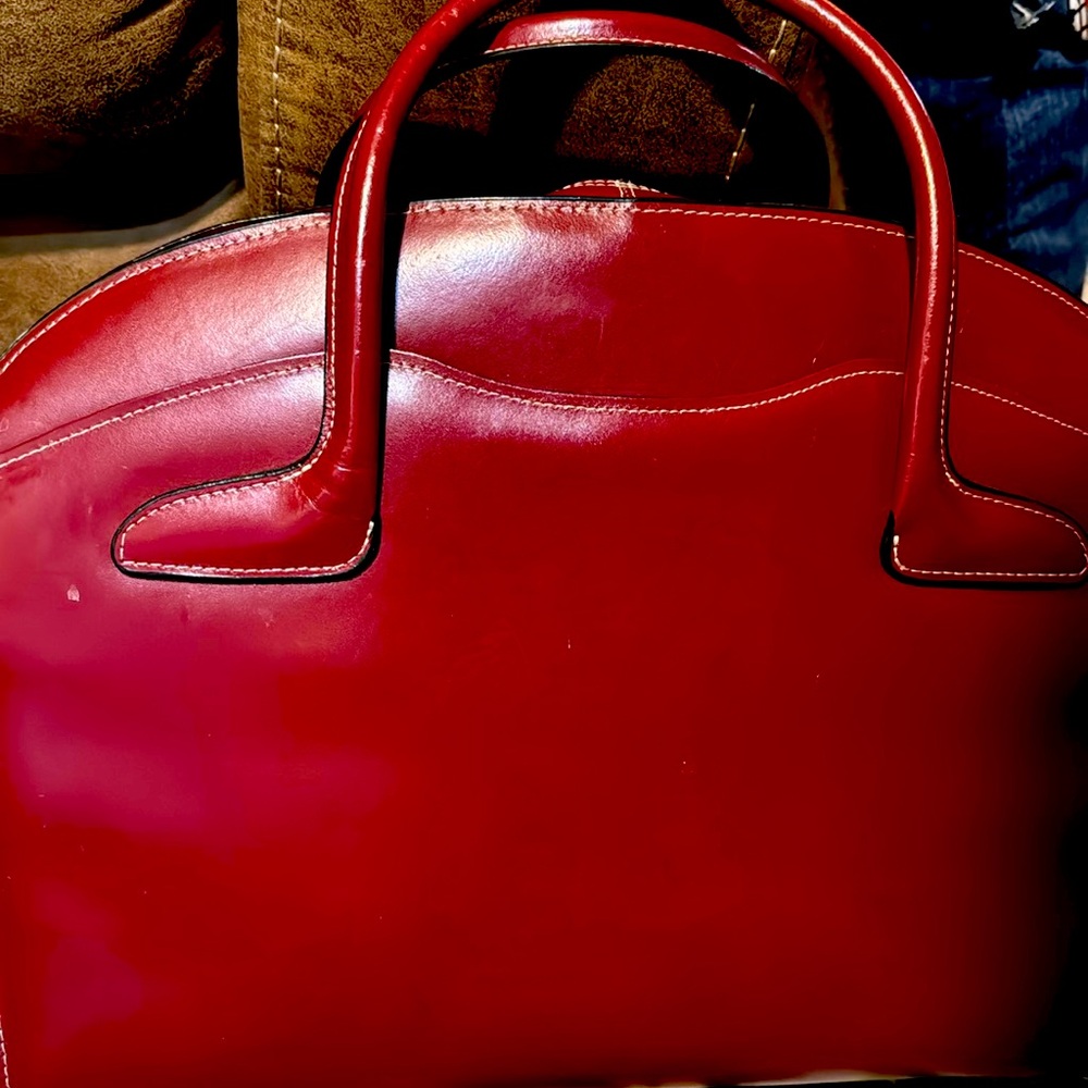 Red Brief Case Stylish Purse